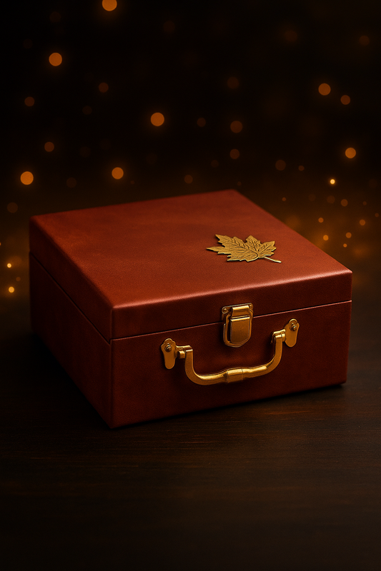 4 JAR BOX LEATHER DESIGN