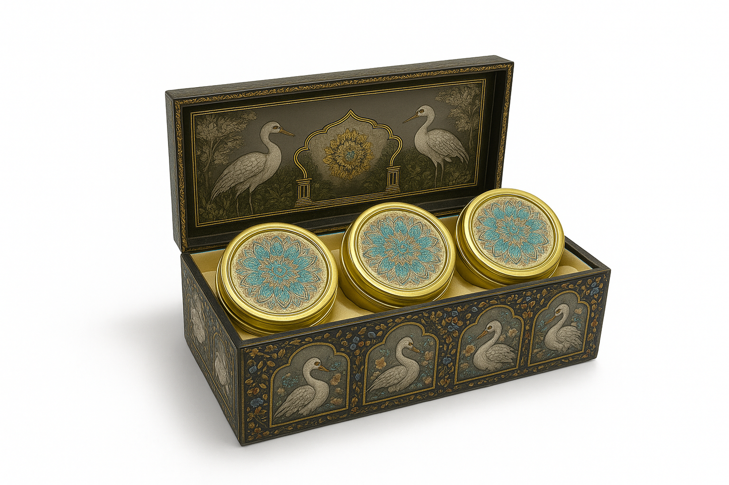 3 JAR SWAN BOX GREY