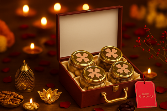 4 JAR  BOX LEATHER DESIGN